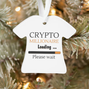 Crypto Millionaire Loading grappige trading nft Ornament