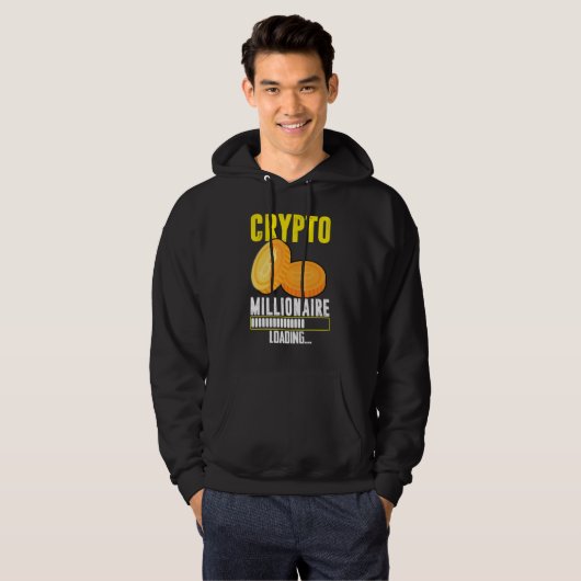 Crypto Millionaire Loading Hoodie (Voorkant volledig)