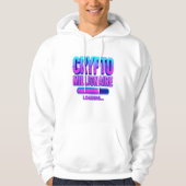 Crypto Millionaire Loading | Neon digitale valuta Hoodie (Voorkant)