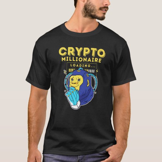 Crypto Millionaire Loading Premium T-shirt (Voorkant)