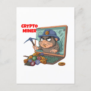Crypto Miner Briefkaart