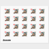 Crypto Miner Vierkante Sticker (Vel)