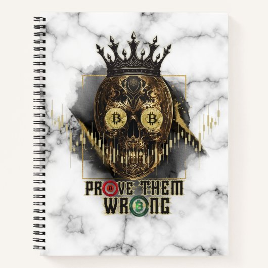 Crypto Motivation | Bitcoin | Prove them wrong  Notitieboek (Voorkant)