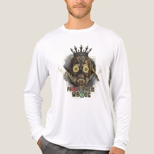 Crypto Motivation | Bitcoin | Prove them wrong  Tri-Blend Shirt (Voorkant volledig)