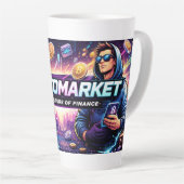 Crypto Munt Latte Mok (Rechterhoek)