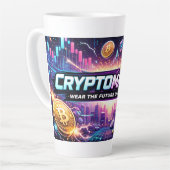 Crypto Munt Latte Mok (Linkerhoek)