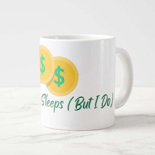Crypto Never Sleeps But I Do Mug (Devant droit)
