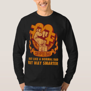 Crypto papa net als een normale pa Cryptocurrency T-shirt
