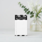 Crypto Portemonnee Zebra Recovery Seed Phrase 12 Visitekaartje (Staand voorkant)