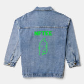 Crypto Punk Nftee [Nft niet-fungibele tokens] Denim Jacket (Achterkant)