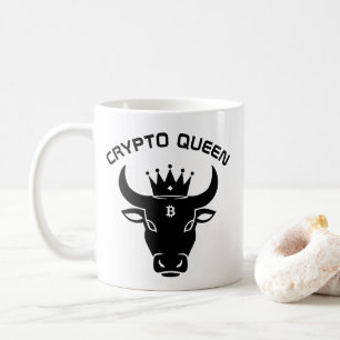 Crypto Queen gepersonaliseerd Koffiemok