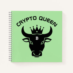Crypto Queen gepersonaliseerd Notitieboek