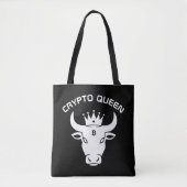 Crypto Queen gepersonaliseerd zwart Draagtas (Voorkant)