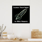 Crypto-raket Poster (Keuken)