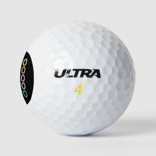 Crypto Retro belettering ontwerp voor cryptogeld Golfballen (Logo)