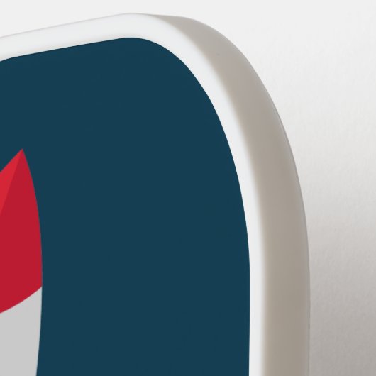 Crypto Rocket naar de maan met aangepaste naam Pickleball Paddle (Links Detail)