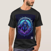 Crypto Super Hero T-shirt bleu pourpre (Devant)