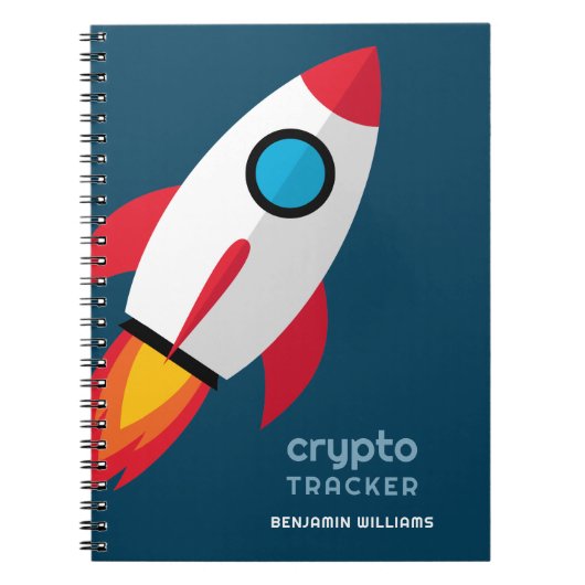 Crypto Tracker Journal avec Rocket To Moon (Devant)