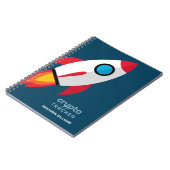 Crypto Tracker Journal met Rocket naar de maan Notitieboek (Linkerzijde)