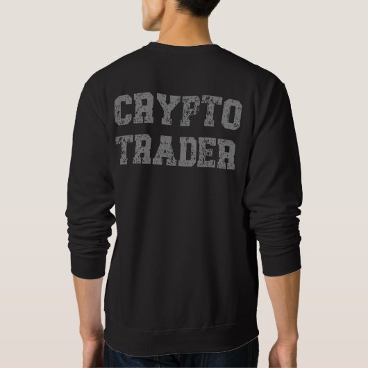 Crypto Trader Grunge-backprint Trui (Achterkant)