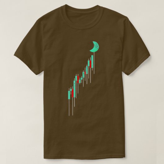 Crypto Trading Hodl  stock Chart to the Moo T-shirt (Design voorkant)