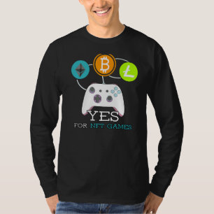 Crypto Video Nft Games Gaming Gamer T-shirt