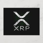 Cryptocurrency Binary Code XRP Hodlers Crypto Meme Briefkaart (Voorkant)