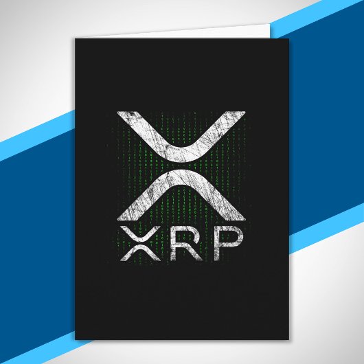 Cryptocurrency Binary Code XRP Hodlers Crypto Meme Kaart