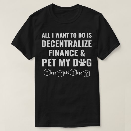 Cryptocurrency Blockchain Ether ETH Decentraliseer T-shirt (Design voorkant)
