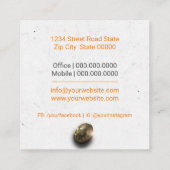 Cryptocurrency Broker Vierkante Visitekaartje (Achterkant)