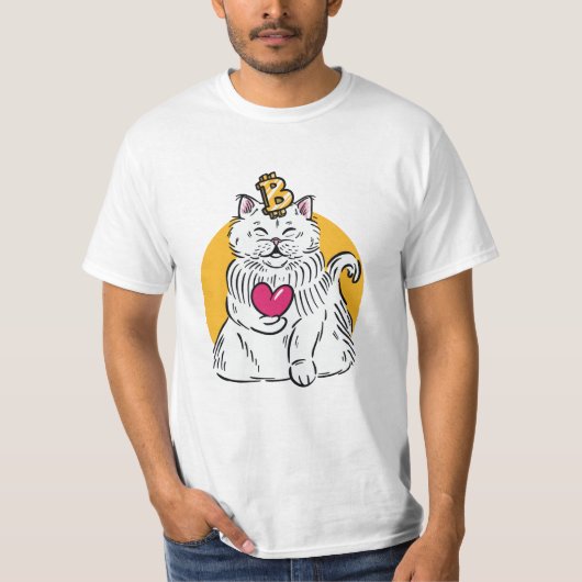 Cryptocurrency Cat T-shirt (Voorkant)