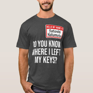 Cryptocurrency Crypto Bitcoin Grappig Hotel Satosh T-shirt