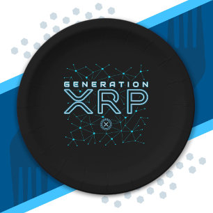 Cryptocurrency Generation XRP Crypto Blockchain Papieren Bordje