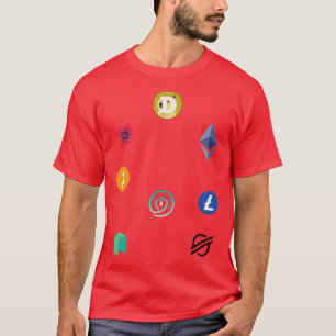 Cryptocurrency-logo's T-shirt
