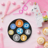 CRYPTOCURRENCY MUNTEN PAPIEREN BORDJE (Feest)