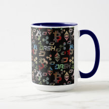 Cryptocurrency regenboog kleurrijk patroon