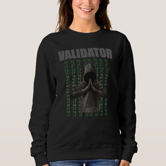Cryptocurrency validator 1 trui (Voorkant)