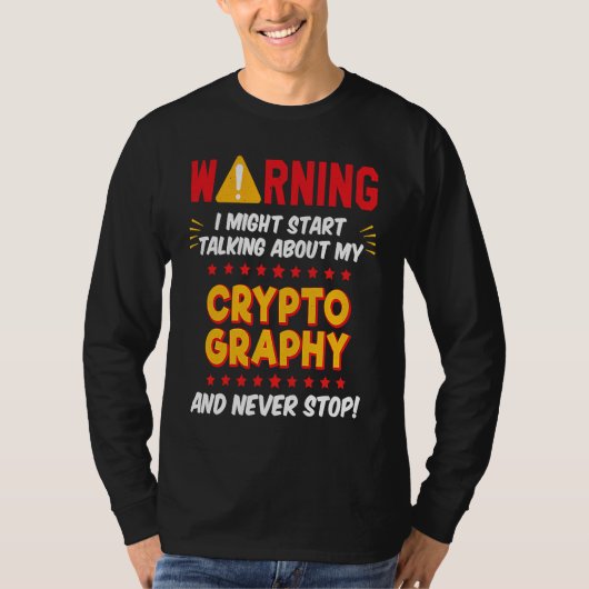 Cryptography Cipher Hacker Joke Graphic T-shirt (Voorkant)