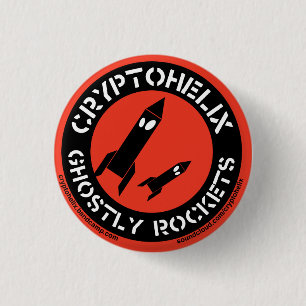 Cryptohelix - spookachtige raketten (RED) Ronde Button 3,2 Cm