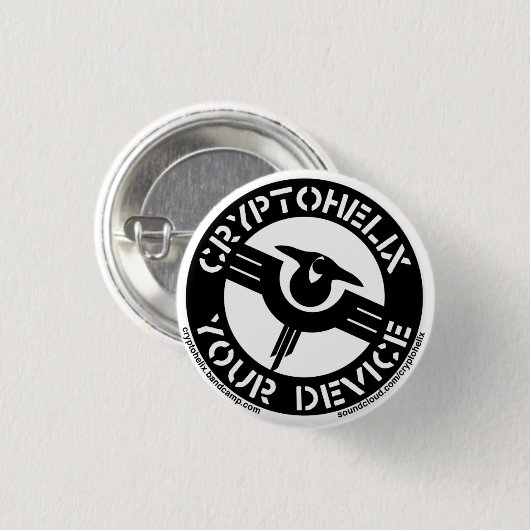 Cryptohelix - Uw apparaat Ronde Button 3,2 Cm (Voorkant /achterkant)