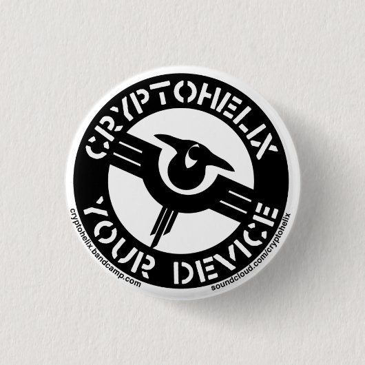 Cryptohelix - Uw apparaat Ronde Button 3,2 Cm (Voorkant)