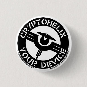 Cryptohelix - Uw apparaat Ronde Button 3,2 Cm