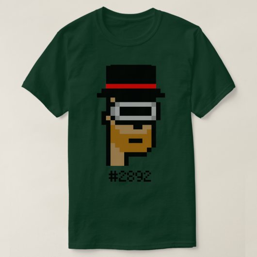 CryptoPunks 2892 T-shirt (Design voorkant)