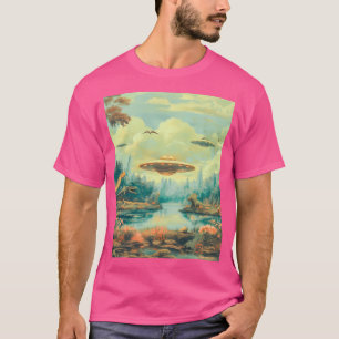 Cryptozoölogie Retro Sci-Fi Kitsch T-shirt