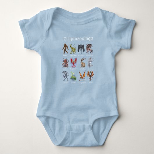 Cryptozoology Cryptid Creatures Romper (Voorkant)