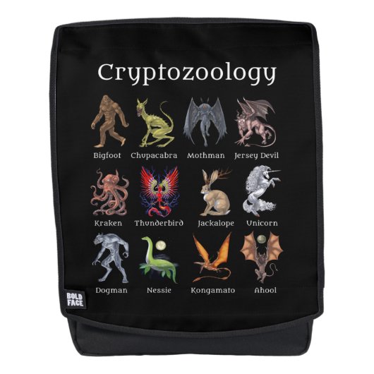 Cryptozoölogy Cryptid Creatures Rugtassen (Voorkant)