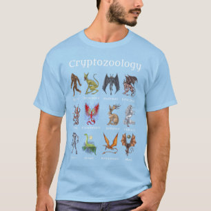 Cryptozoölogy Cryptid Creatures T-shirt