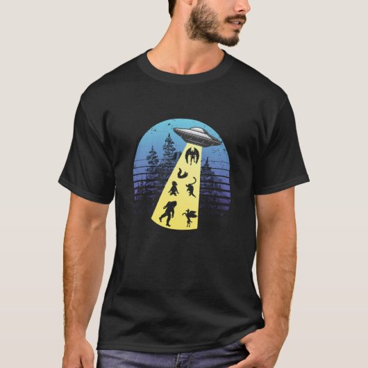 cryptozoöloog UFO-ductiescryptologie T-shirt (Voorkant)