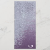 Crystal Agate Menu Mariage V2 Amethyst ID825 (Dos)