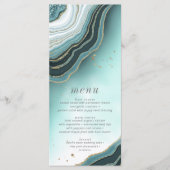 Crystal Agate Menu Mariage V2 ID Turquoise825 (Devant)